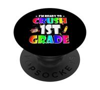 I'm Ready To Crush 1st Grade Back To School Teacher Student PopSockets PopGrip Adesivo