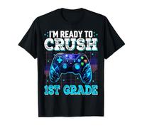 I'm Ready To Crush 1st Grade Back to School Videogioco Ragazzi Maglietta