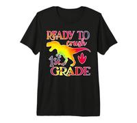 I'm Ready To Crush 1st Grade Dinosaurs Back To School Maglietta Premium