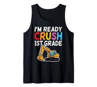 I'm Ready To Crush 1st Grade Veicolo da costruzione Ragazzi Bambini Canotta
