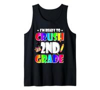 I'm Ready To Crush 2nd Grade Back To School Teacher Student Canotta