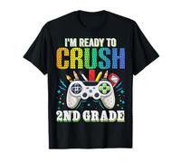 I'm Ready To Crush 2nd Grade Back to School Videogioco Ragazzi Maglietta
