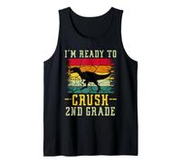 I'm Ready To Crush 2nd Grade T Rex Dinosaur Back To School Canotta