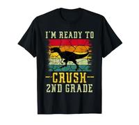 I'm Ready To Crush 2nd Grade T Rex Dinosaur Back To School Maglietta