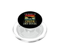 I'm Ready To Crush 2nd Grade T Rex Dinosaur Back To School PopSockets PopGrip per MagSafe