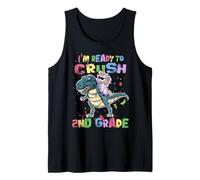 I'm Ready To Crush 2nd Grade Unicorn Dinosaur Back to School Canotta