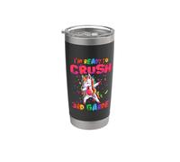 I'm Ready To Crush 3rd Grade Dabbing Unicorn Back to School Bicchiere termico in acciaio inox doppia parete