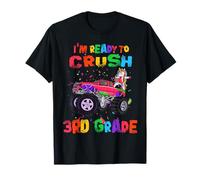 I'm Ready To Crush 3rd Grade Unicorn Dabbing Monster Truck Maglietta
