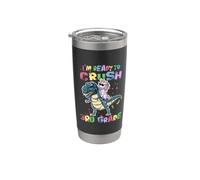 I'm Ready To Crush 3rd Grade Unicorn Dinosaur Back to School Bicchiere termico in acciaio inox doppia parete