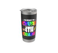 I'm Ready To Crush 4th Grade Back To School Teacher Student Bicchiere termico in acciaio inox doppia parete