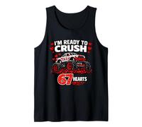 I'm Ready to Crush 67 Hearts Happy Valentine Monster Truck Canotta