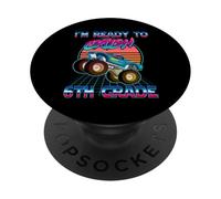 I'm Ready To Crush 6th Grade Monster Truck Back to School PopSockets PopGrip Adesivo