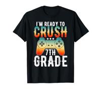I'm Ready To Crush 7th Grade Shirt Videogioco Back to School Maglietta