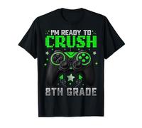 I'm Ready To Crush 8th Grade Back to School Videogiochi Ragazzi Maglietta