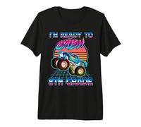 I'm Ready To Crush 8th Grade Monster Truck Back to School Maglietta Premium
