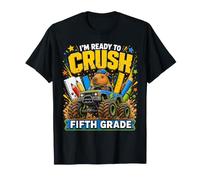 I'm Ready To Crush Fifth Grade Capybara Back To School Maglietta