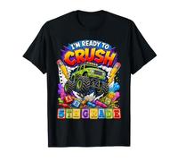 I'm Ready To Crush Fifth Grade Monster Truck Back To School Maglietta