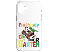 I'm Ready to Crush Kindergarten Boys Back to School Dinosaur Custodia per iPhone 16 Plus