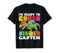 I'm Ready To Crush Kindergarten Dinosaur Boys Back To School Maglietta