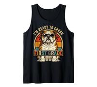 I'm Ready to Crush - Occhiali da Sole con Bulldog di Prima elementare, Stile retrò Canotta