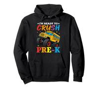 I'm Ready To Crush Pre-K School Bus Back To School Bambini Ragazzi Felpa con Cappuccio