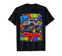 I'm Ready To Crush Third Grade Monster Truck Back To School Maglietta