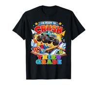 I'm Ready To Crush Third Grade Monster Truck Back To School Maglietta