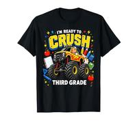 I'm Ready To Crush Third Grade Monster Truck Back To School Maglietta