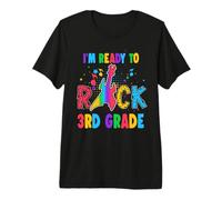 I'm Ready To Rock 3rd Grade Guitar Back To School Maglietta Premium