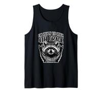 I'm Ready to Rock Raccoon 4th Grade Back to School Vintage Canotta