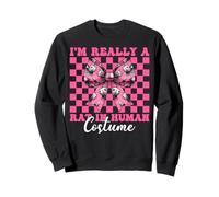 I'm Really A Rat In Human Costume Divertente Ratto Ragazza Mamma Mouse Felpa