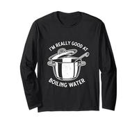 I'm Really Good At Bollente Acqua Divertente Casa Cuoco Vintage Maglia a Manica