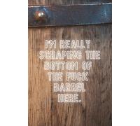 I'm Really Scraping the Bottom of the Fuck Barrel Here: 100 Lined Notebook Pages