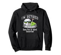 I'M RETIRED AND YOU'RE NOT GOLF SHIRT - HAVE FUN WORK Smile Felpa con Cappuccio
