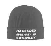 I'm Retired Every Day Is Saturday Retirement Unisex Berretto Invernale Traspirante Watch cap Leggero Beanie Cappello per Moto Arrampicata Calcio