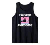 I'm Sew Awesome Funny Pun Quilting Macchina da Cucire Kawaii Canotta