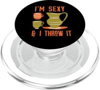 I'm Sexy & I THROW IT Divertente Ceramica Ceramica Lancio Meme PopSockets PopGrip per MagSafe