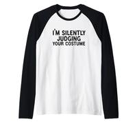 I'm Silently Judging Your Costume Divertente Maglia con Maniche Raglan