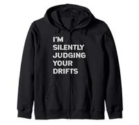 I'm Silently Judging Your Drifts Funny Drifter Citazione Drift Felpa con Cappuccio