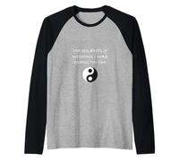 'I'm Silently Wishing I Was Doing Tai Chi!' Detto Divertente Maglia con Maniche Raglan