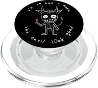 I'm So Bad I Make The Devil Look Good Mischievous Demon PopSockets PopGrip per MagSafe