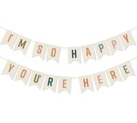Im so Happy You're Here Sign Happy You are Here Decorazione per aula Boho Classroom Banner e Decorazione da parete per il rientro a scuola Forniture per insegnanti