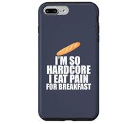 I'm so hardcore mangia dolore colazione gioco di parole francese Meme sul retro Custodia per iPhone 7 Plus/8 Plus