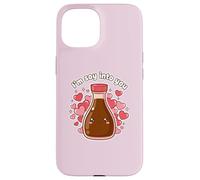 I'm So Into You Carino Bottiglia Salsa di soia Kawai Valentine Coppia Custodia per iPhone 15