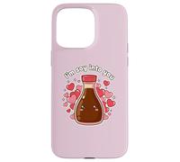 I'm So Into You Carino Bottiglia Salsa di soia Kawai Valentine Coppia Custodia per iPhone 15 Pro Max