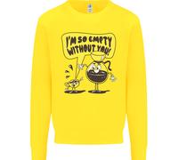I'M So Vuoto Senza Voi Divertente Caffè Bambini Felpa Maglione