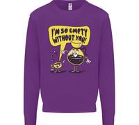 I'M So Vuoto Senza Voi Divertente Caffè Bambini Felpa Maglione