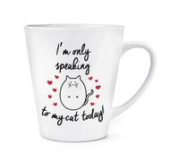 I'M Solo Parlando To My Gatto Oggi 341ml Latte Tazza - Pazzo Cat Lady