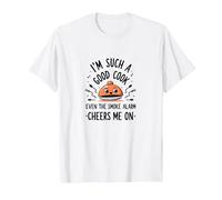 Im Such A Good Cook Allarme Fumo Cheers Me On Funny Maglietta, Uomo, Bianco, 5XL
