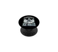 I'm Surrounded By Ice Holes Inverno Pescatore PopSockets PopGrip Adesivo